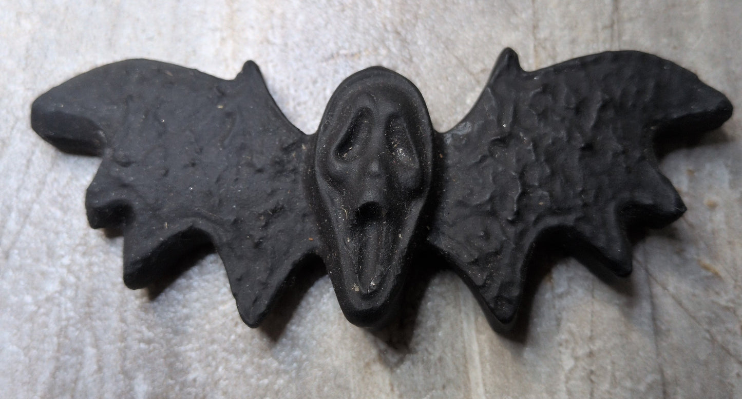 3" Obsidian Ghost Face w/ bat wings