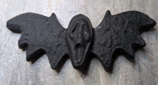 3" Obsidian Ghost Face w/ bat wings