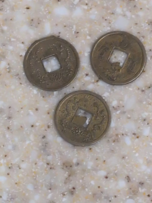 3 Small ancient Chinese coins