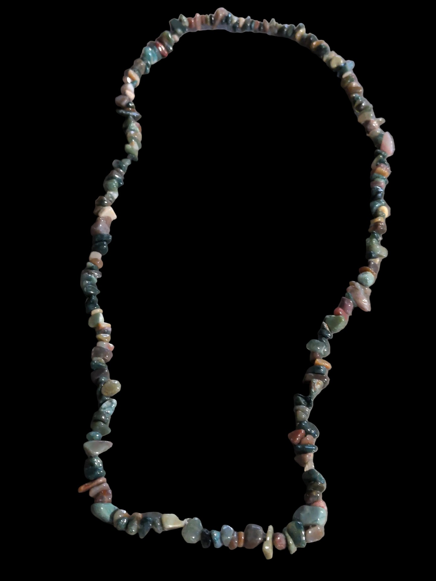 Gemstone Chips Necklace- Fancy/ Ocean Jasper