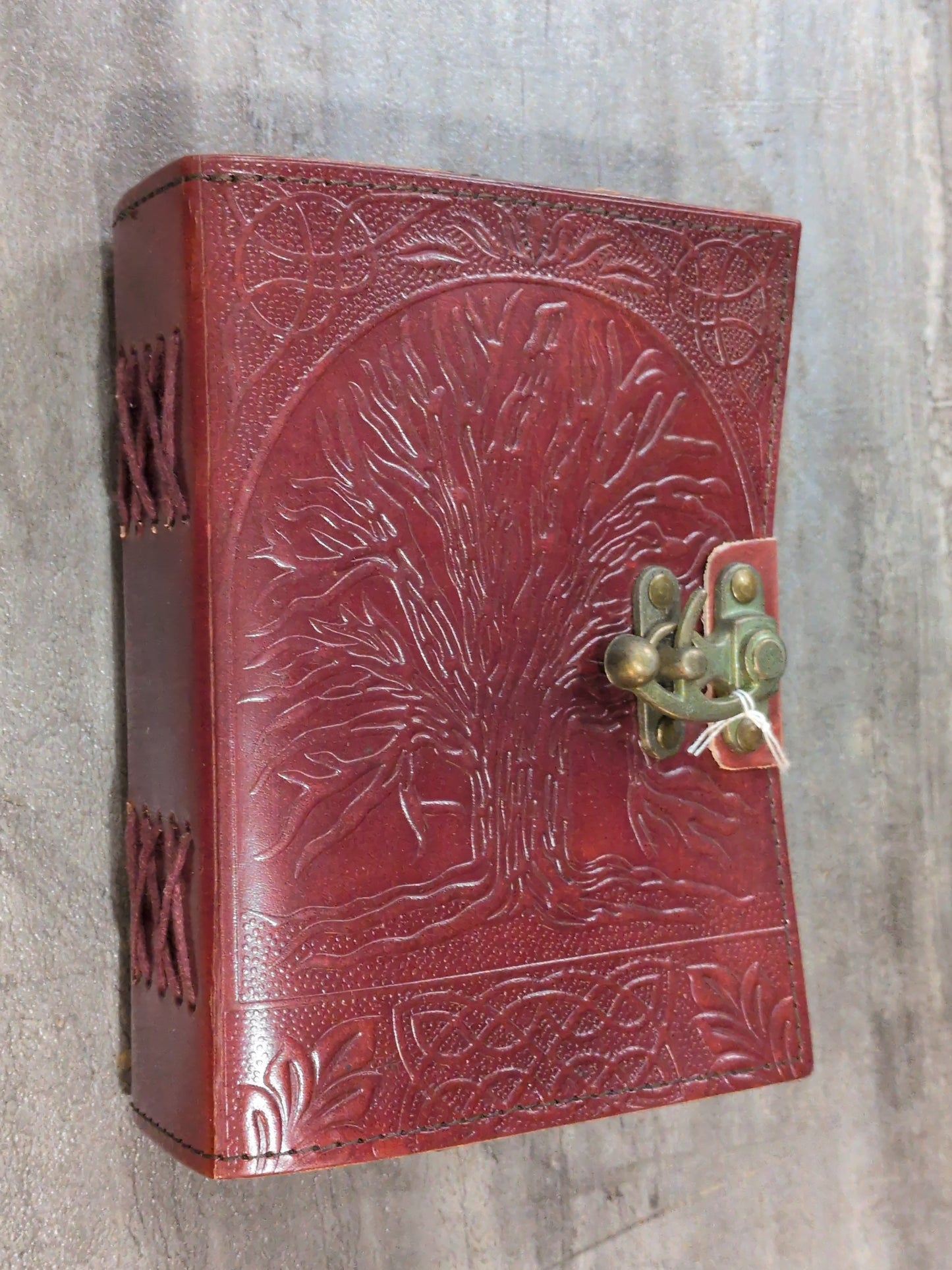 Mahogany Leather Tree of Life Leather Journal 5x7