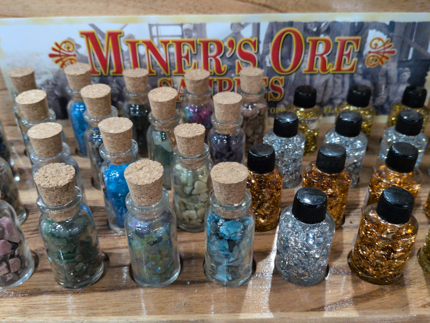 Miner's Ore samples Jars