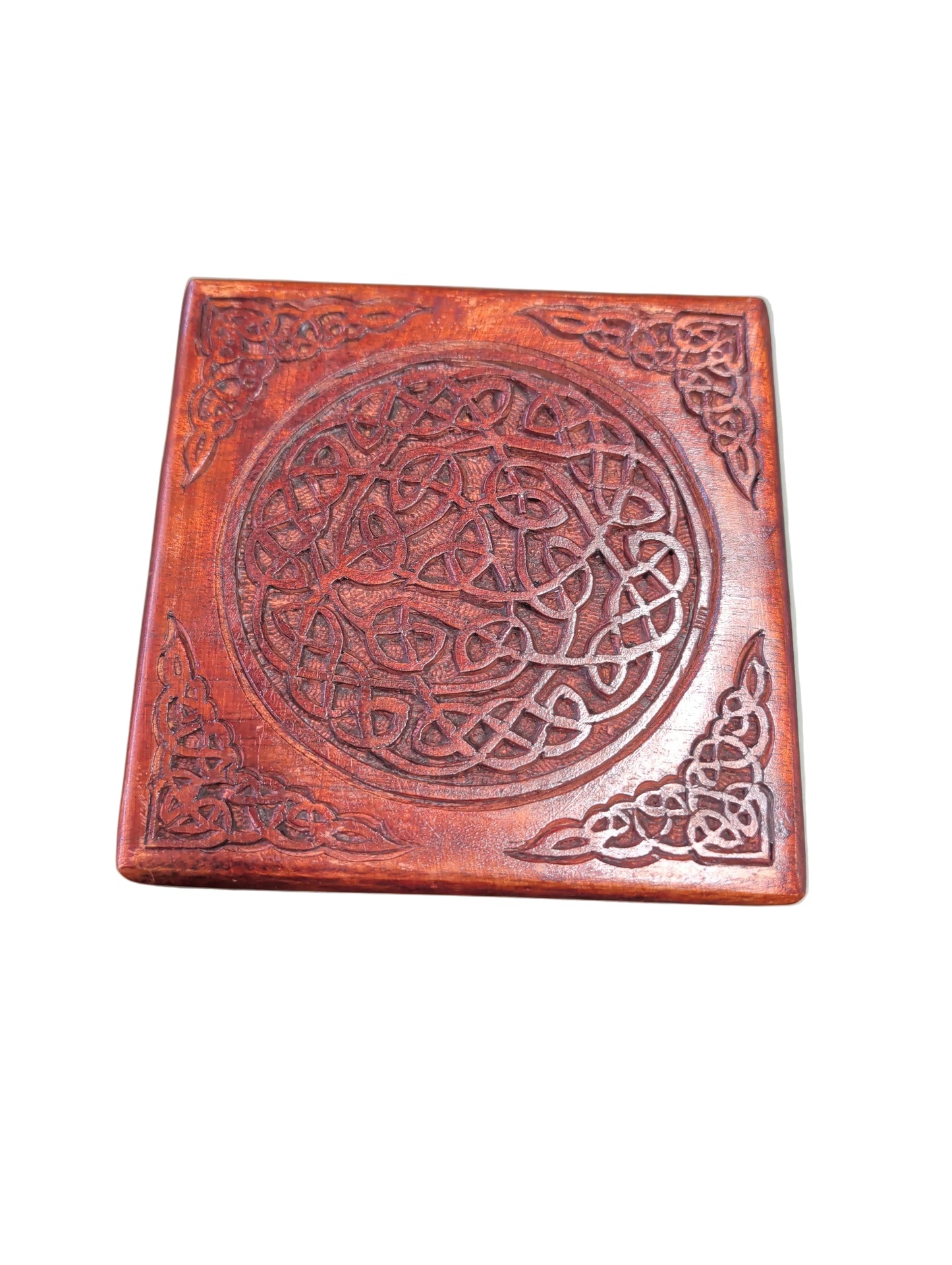 Himalayan Mahogany Wood Celtic Box