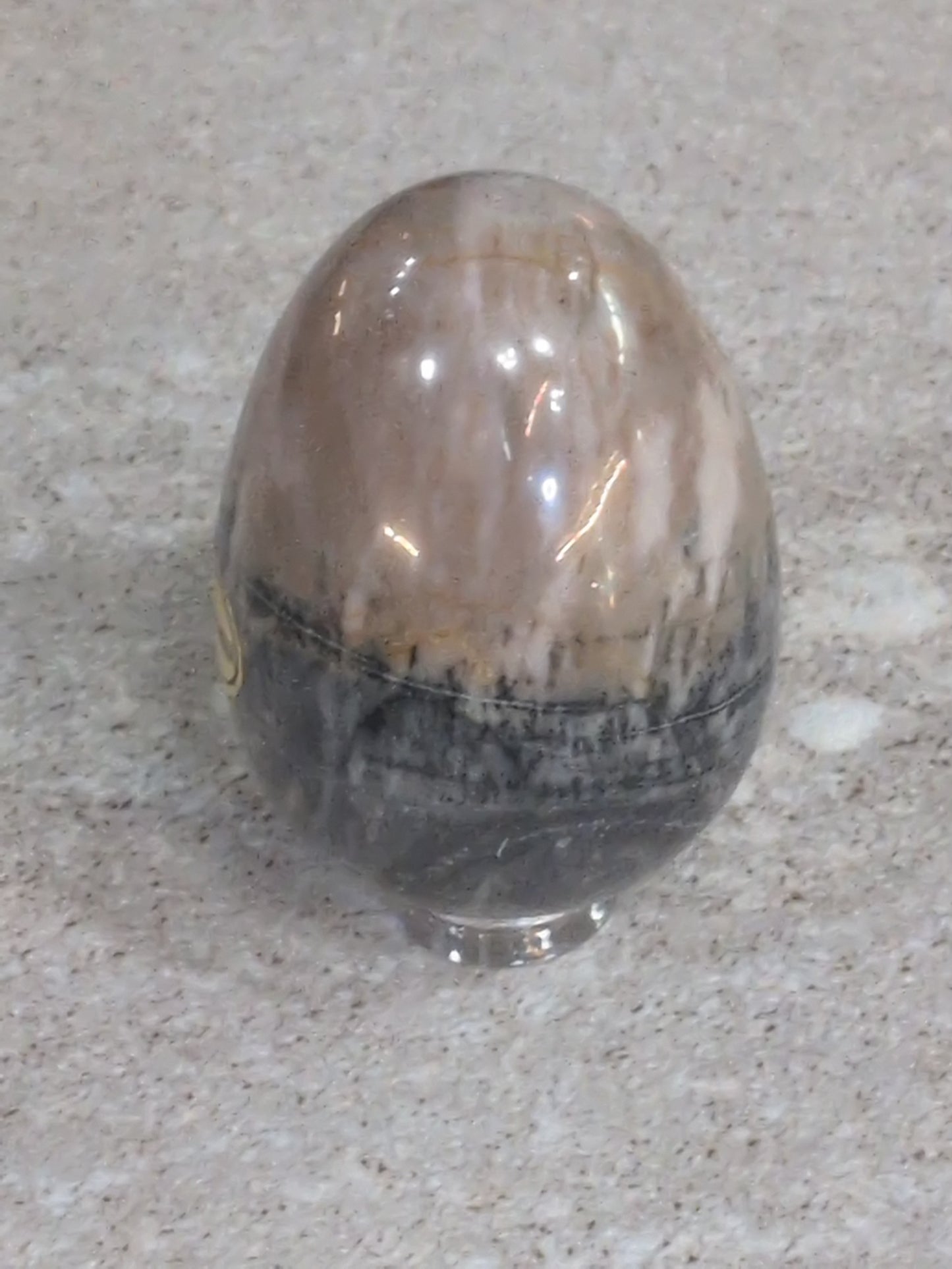 Silver lace Jasper 45mm Egg