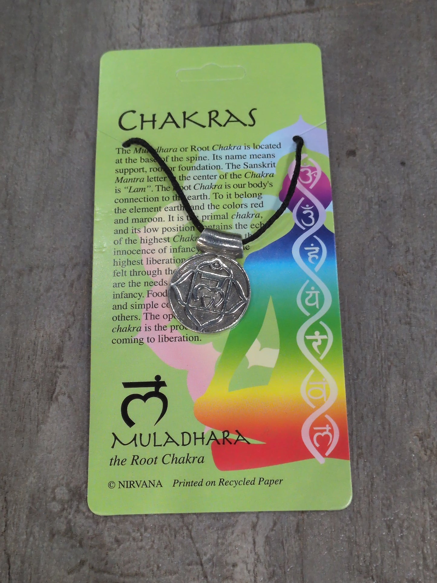 Chakras Collection Muladhara/ Root Chakra Pewter Pendant
