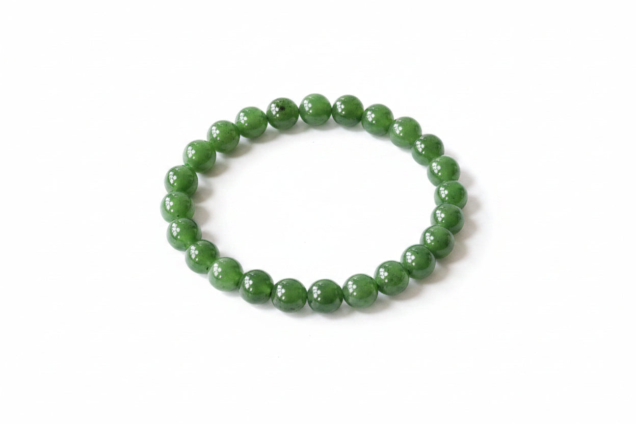 Elastic Bracelet 8mm - Russian Jade