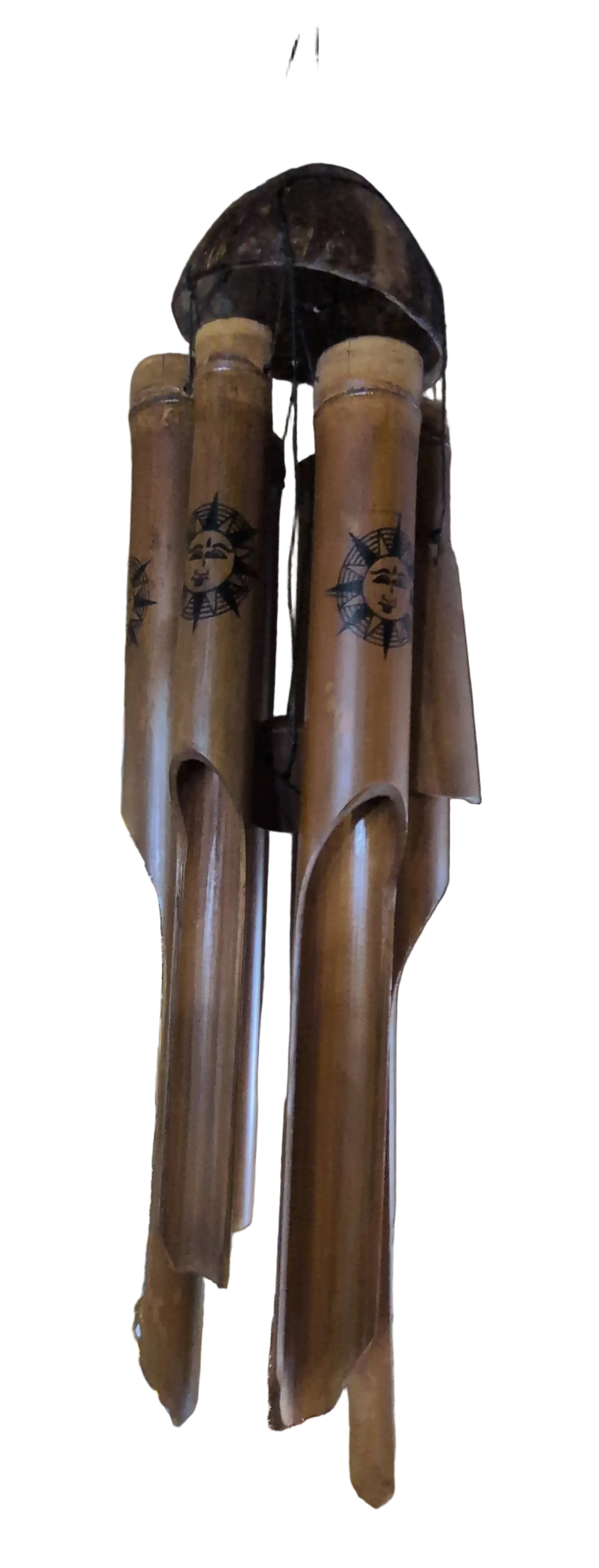 Large Coconut & Bamboo w/ Suns wind chime