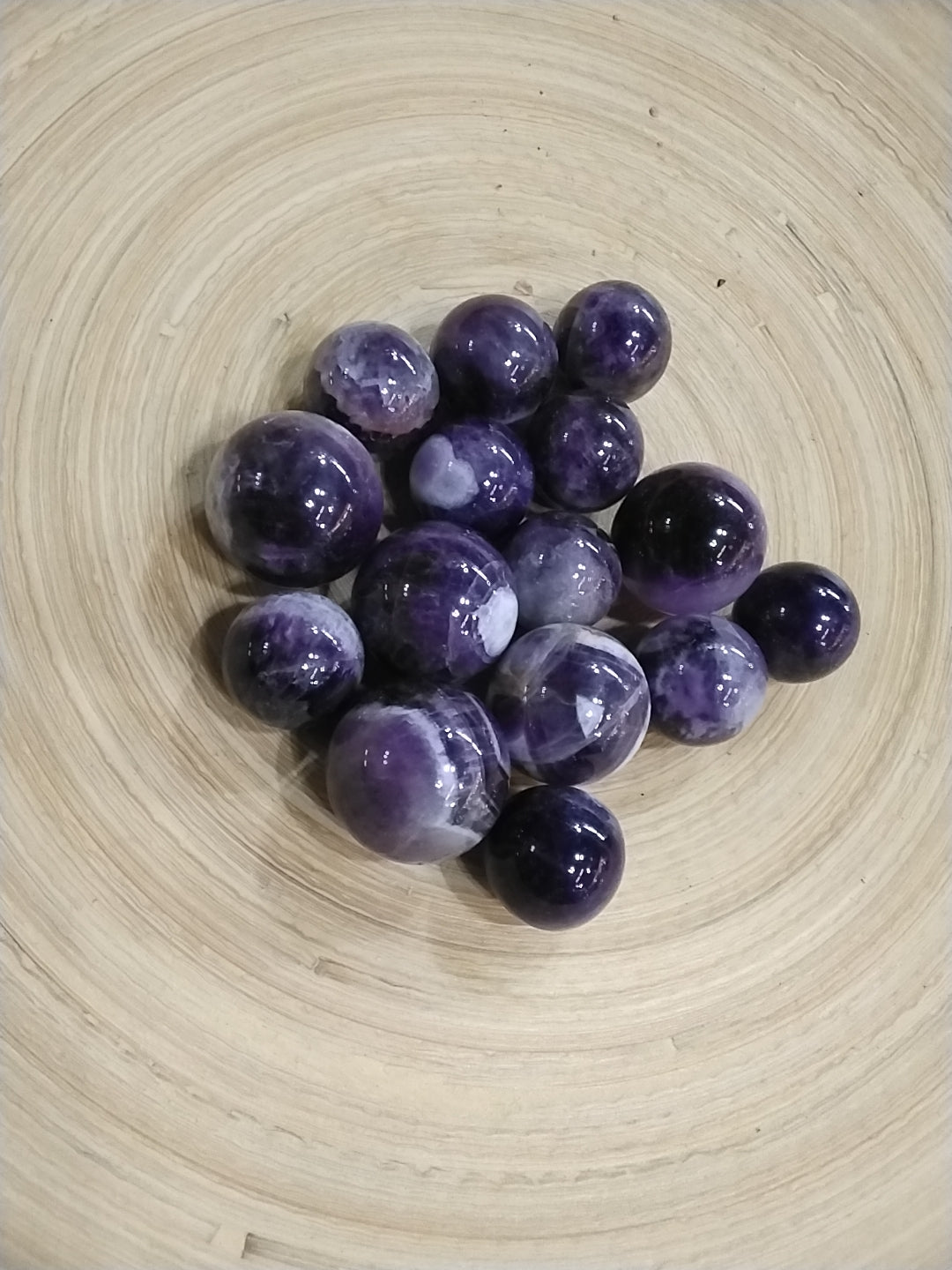 Chevron Amethyst sphere