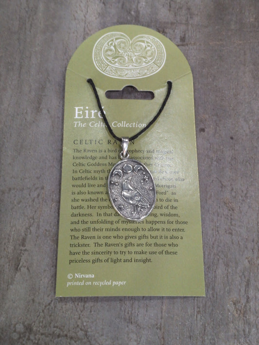Eiré Celtic Collection Celtic Raven Pewter Pendant