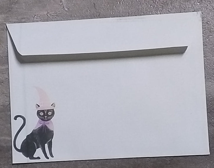 Happy Halloween Black Cat Gift Card