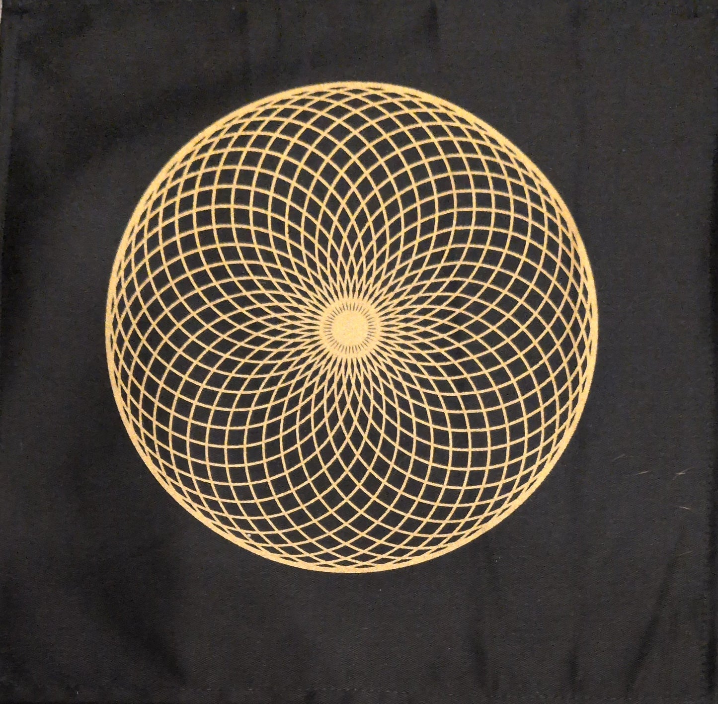 12"x12" Lotus of Life Fabric Crystal Grid
