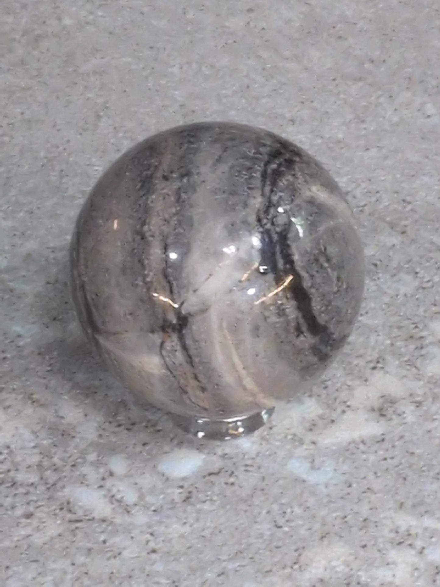 Silver lace Jasper 40mm sphere