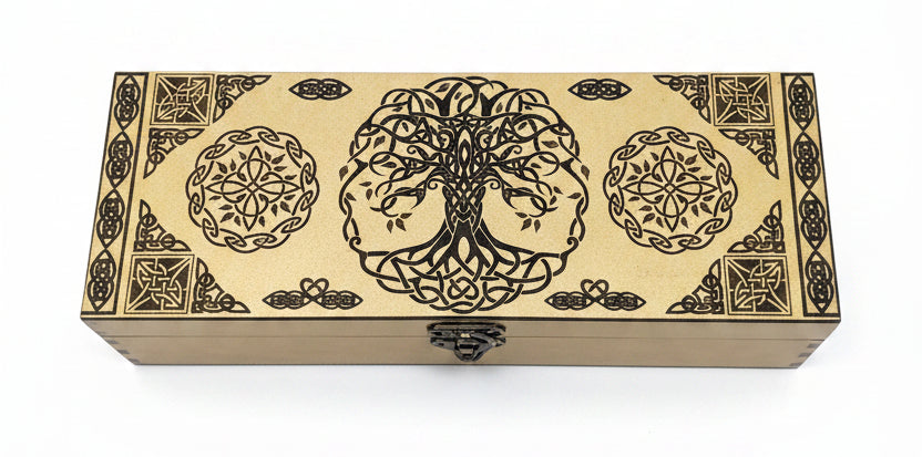 Wooden Box Printed Tree of Life