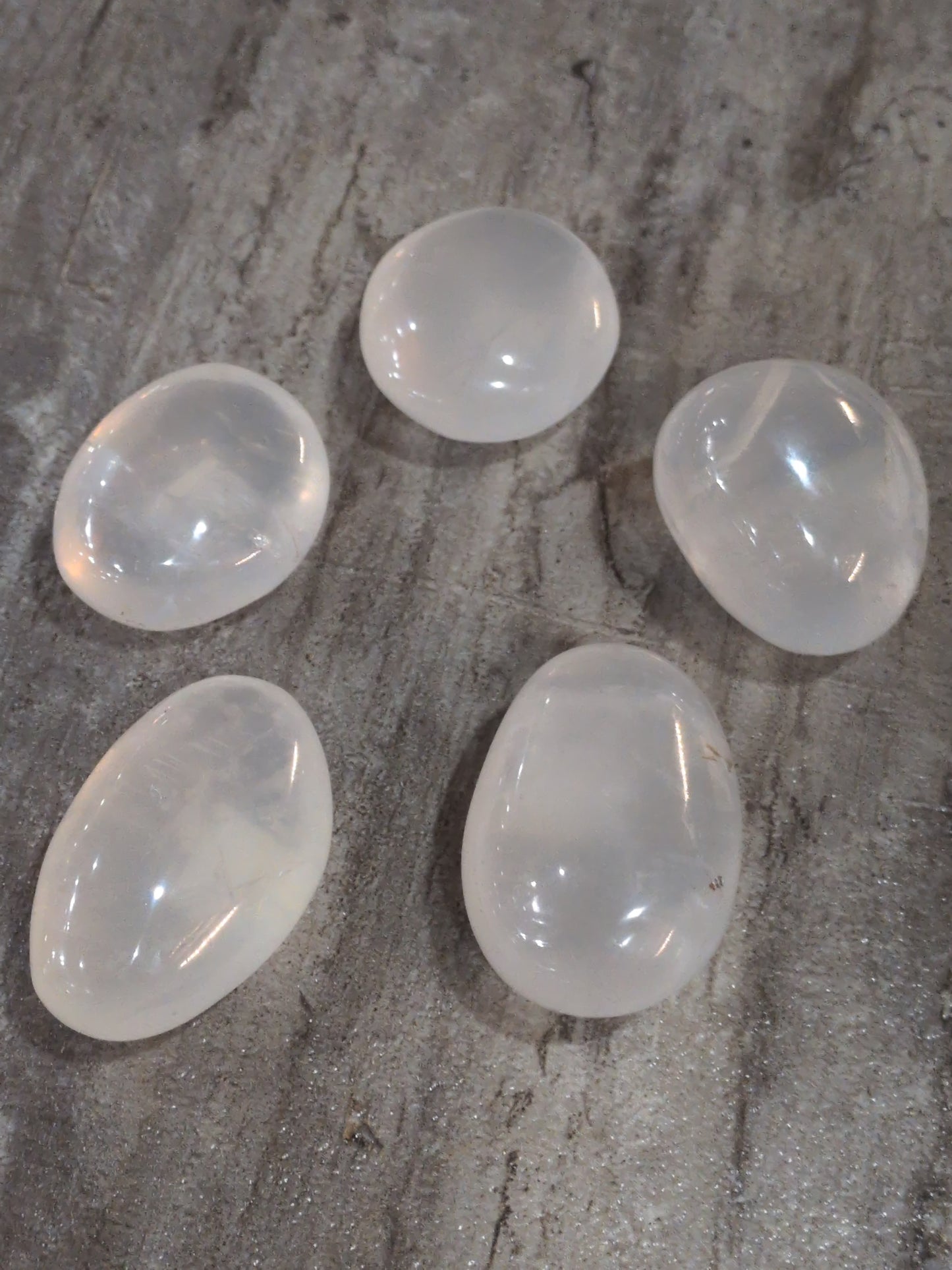 Clear Quartz palm stone