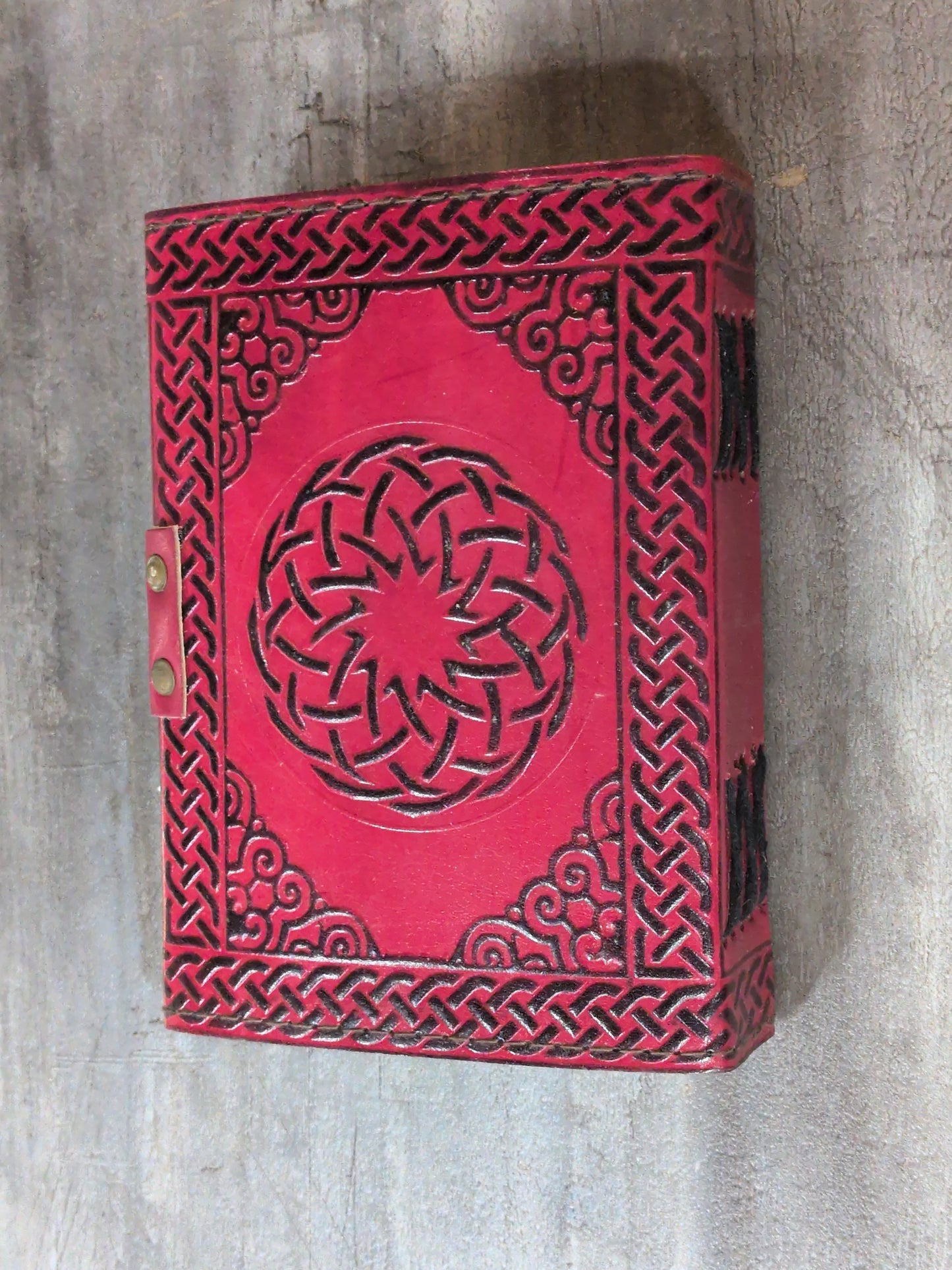 Fluer de Le Red Leather Journal 5x7