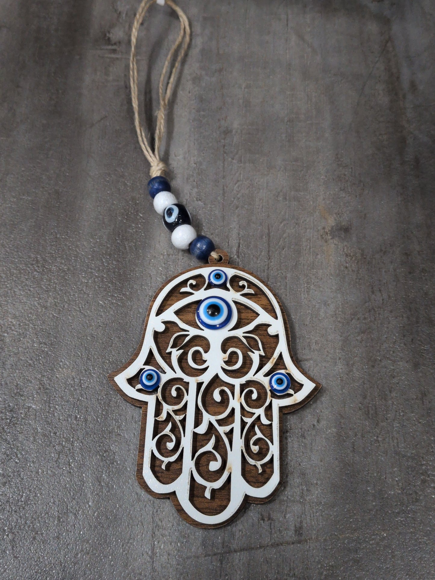 Assorted Evil Eye wall hanger - Tree of Life, Owl, Butterfly, Fatima Hand