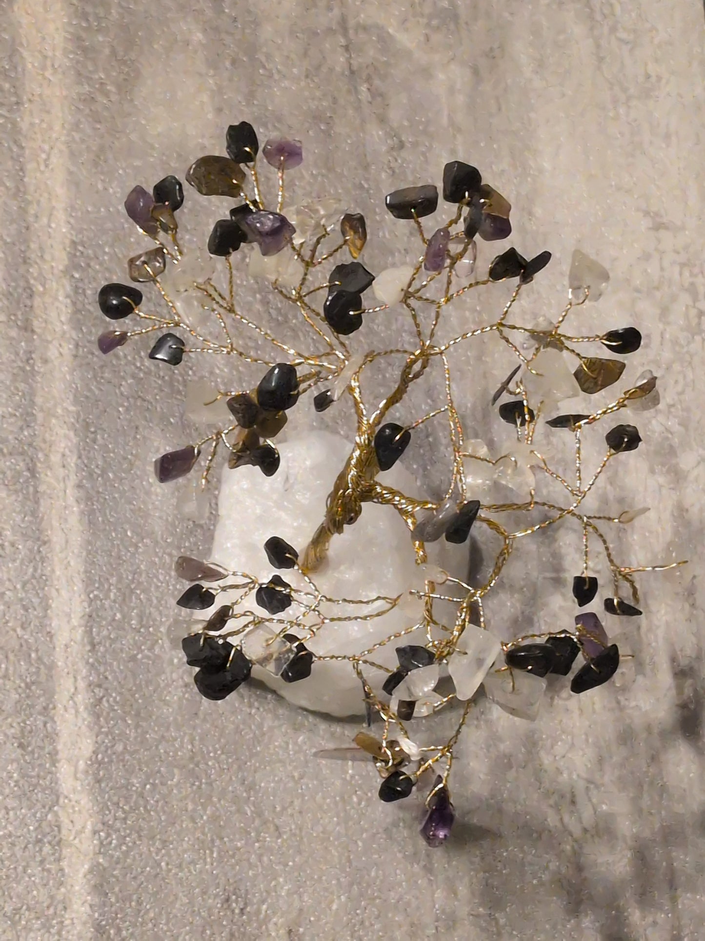 Soul Sticks Rough Stone Base Gemstone Tree - Protection