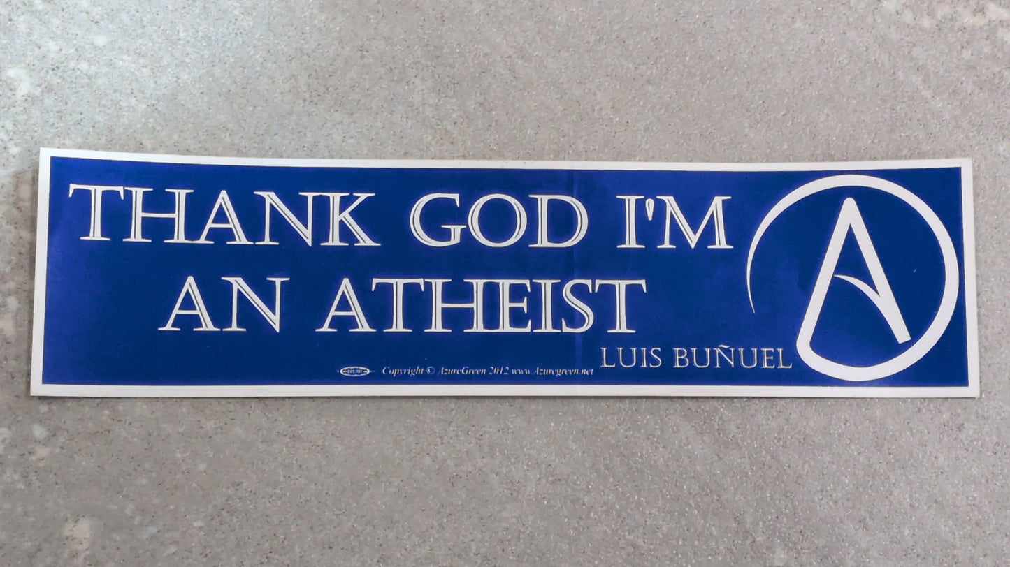 Thank God bumper sticker
