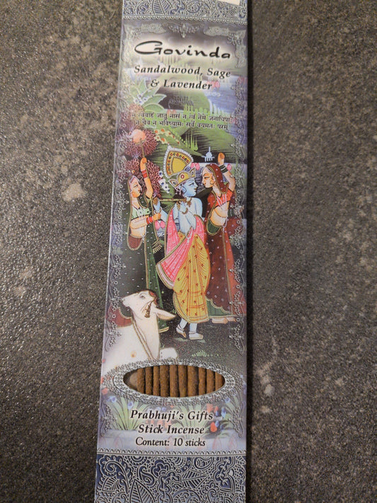 Prabhuji's Incense 10 sticks Govinda