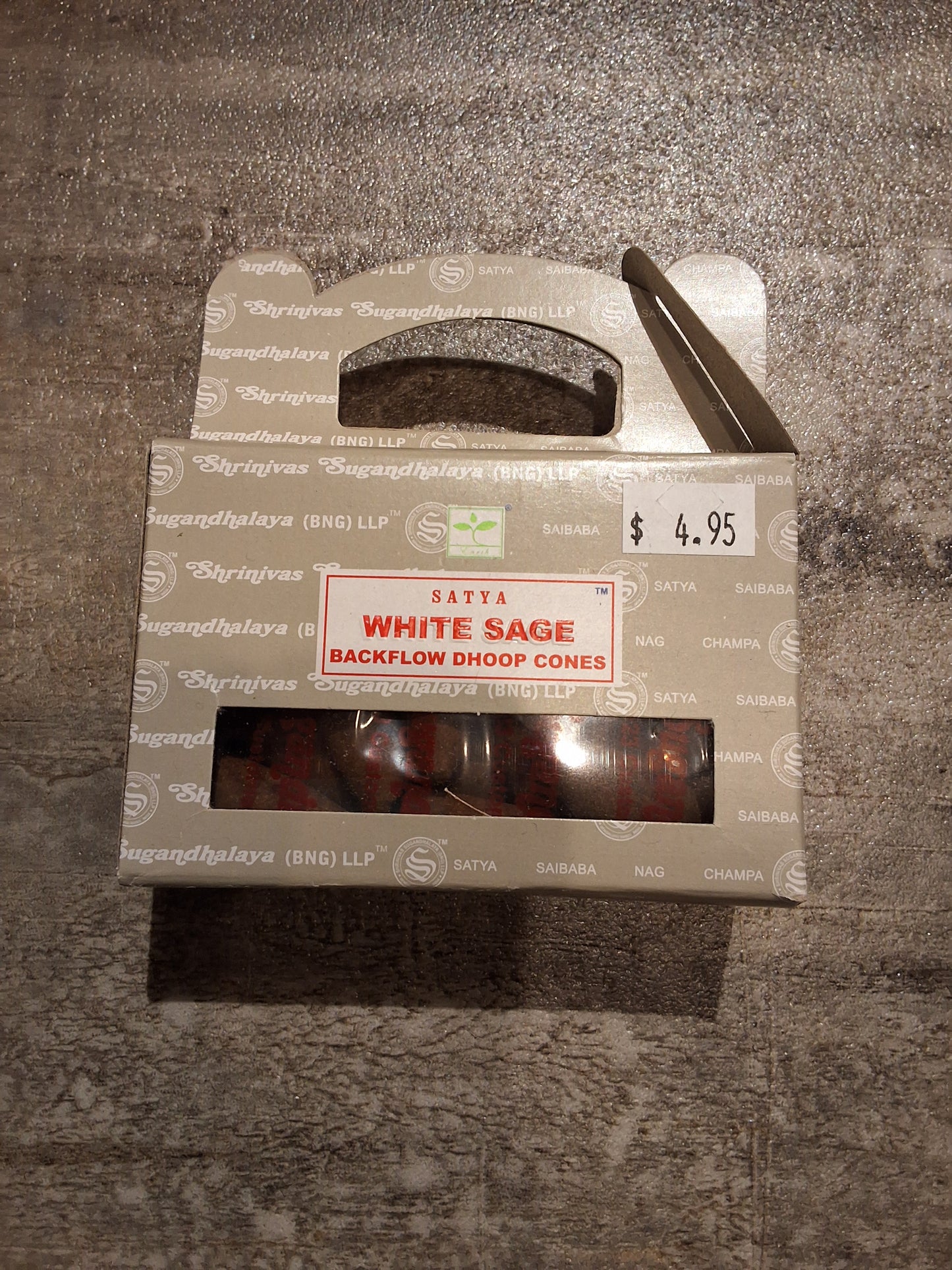 Satya White Sage Backflow Cones