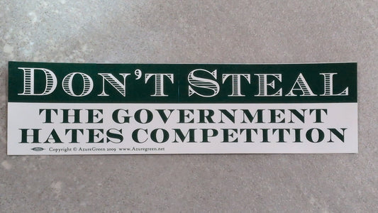 Don't steal bumper sticker