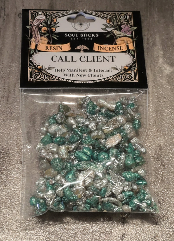 Soul Sticks Resin Incense Call Client