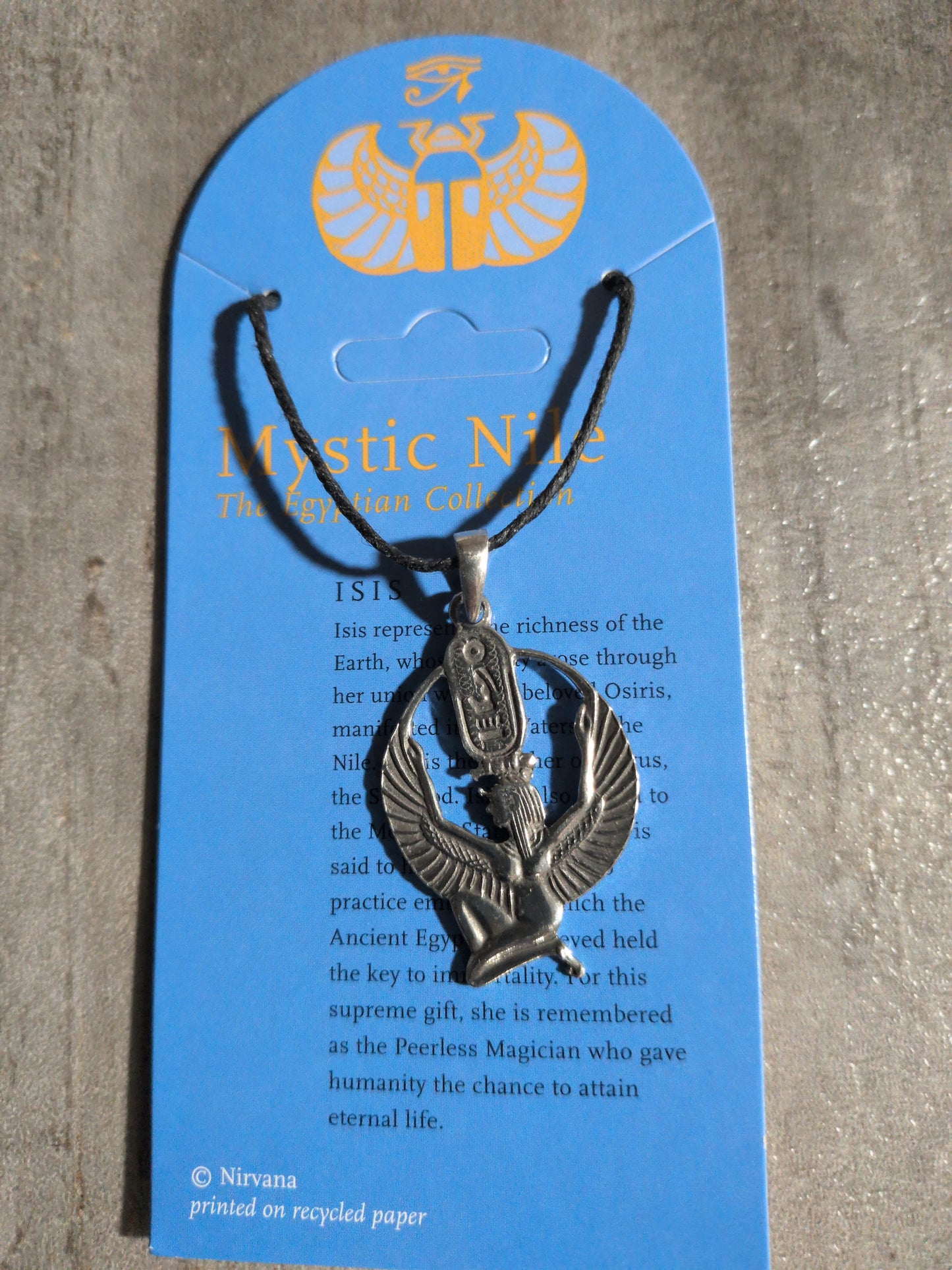 Mystic Nile (Egyptian Collection) Isis kneeling Pewter Pendant