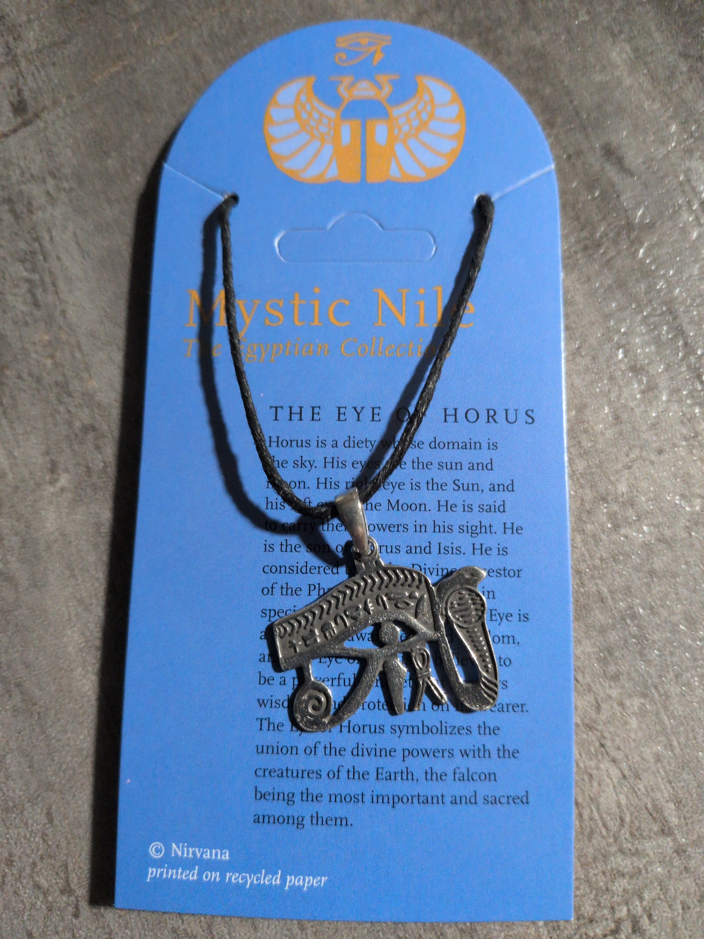Mystic Nile (Egyptian Collection) The Eye of Horus (Cobra) Pewter Pendant