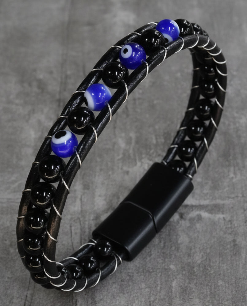 Fitted Gemstone Magnetic Clip Bracelet