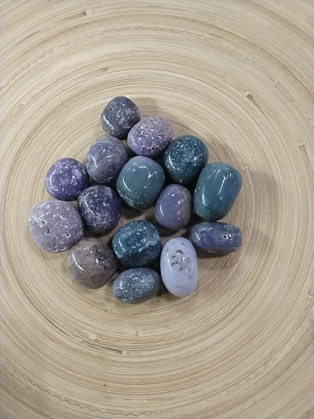 Grape Agate Tumbled stone